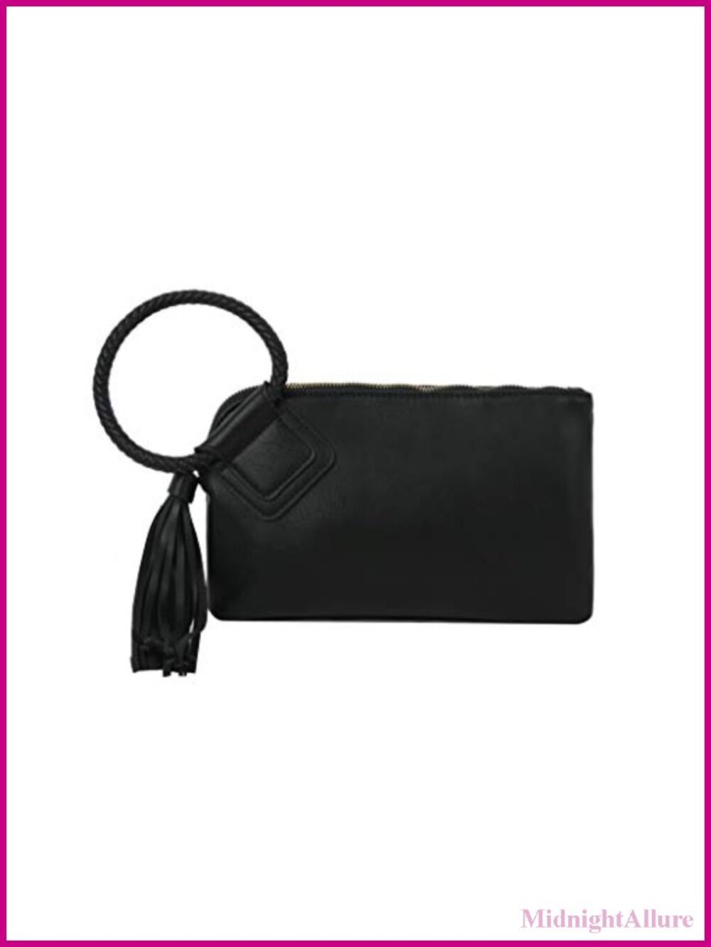 Vegan Leather Wristlet Clutch Evening Bag with Card Slots